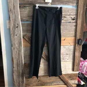 VINTAGE Penman's Size Large Black Faux Suede Tie Up Belt Dress Pants